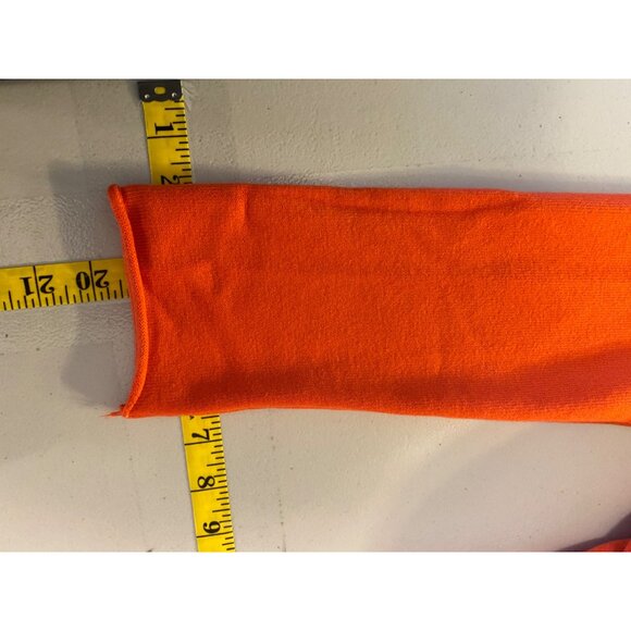 West End Girls Orange Open-Front Cardigan Midi 35" Long With Pockets Small - Picture 12 of 12